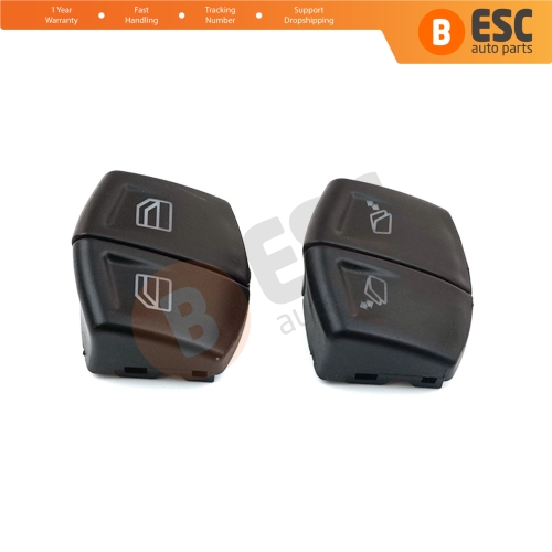 4 Pieces Main Window Switch Button Cover Front Left Door For Mercedes W639 Vito Viano 04061254A.8 04061254A.9 06125 3.8 06125 3.9