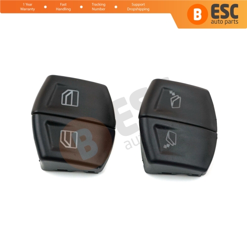 4 Pieces Main Window Switch Button Cover Front Left Door For Mercedes W639 Vito Viano 04061254A.8 04061254A.9 06125 3.8 06125 3.9