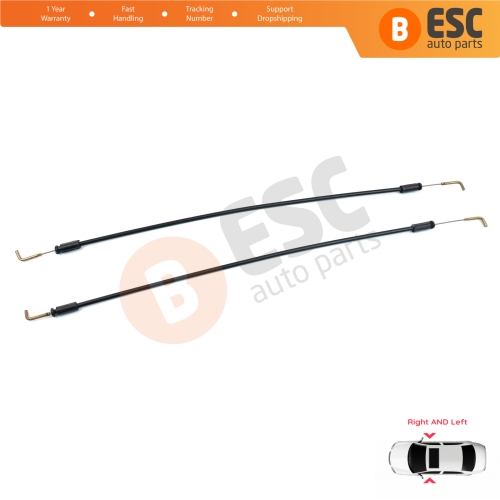 2 Pieces Inner Door Release Locking Latch Bowden Cable Front 813101E030 for Hyundai Accent MC 4/5 Door NOT FOR 2/3 DOORS