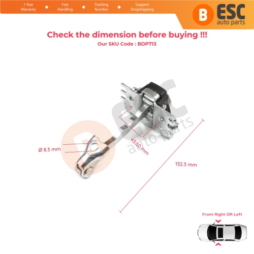 Front Door Hinge Stop Check Strap Limiter 804310001R for Renault Laguna MK3 X91 2007-2015 Hatch Estate