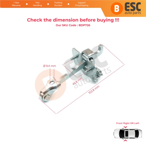 Front Door Hinge Stop Check Strap Limiter 4408993 for Vauxhall Opel Vivaro PriMastar Trafic MK2