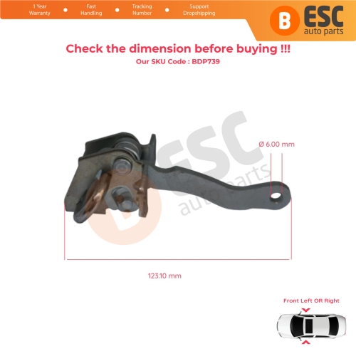 Front Door Hinge Stop Check Strap Limiter 46424567 for Fiat Tempra 159 Tipo 160 4/5 Door