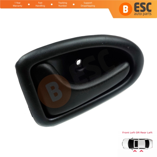 Interior Door Handle Front or Rear Left Door Black 7700434716 for Renault Clio 2 Scenic 1 Trafic Logan 1 Daily 3 Master 2 Movano A Interstar