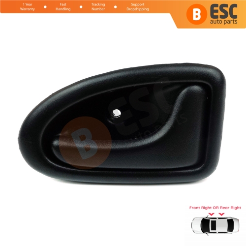 Interior Door Handle Front or Rear Right Door Black 7700434717 for Renault Clio 2 Scenic 1 Trafic Logan 1 Daily 3 Master 2 Movano A Interstar