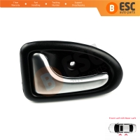 Interior Door Handle Front or Rear Left Chrome Black 7700434716 for Renault Clio 2 Scenic 1 Trafic Logan 1 Daily 3 Master 2 Movano A Interstar