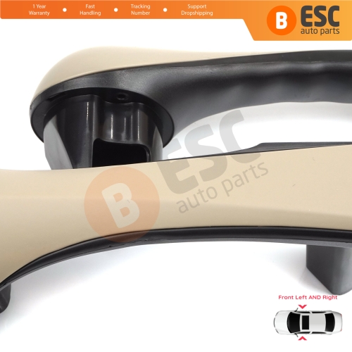 Front Inner Door Handle Grip Beige Left Right for Renault Megane MK2 2002-2009 7701475317