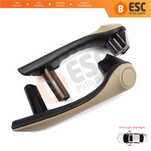 Front Inner Door Handle Grip Beige Left Right for Renault Megane MK2 2002-2009 7701475317