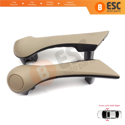 Front Inner Door Handle Grip Beige Left Right for Renault Megane MK2 2002-2009 7701475317