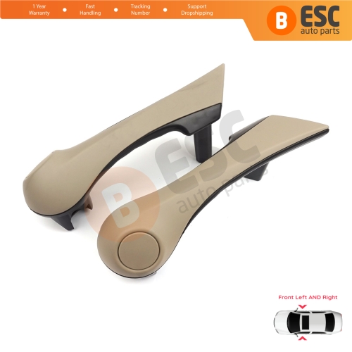 Front Inner Door Handle Grip Beige Left Right for Renault Megane MK2 2002-2009 7701475317