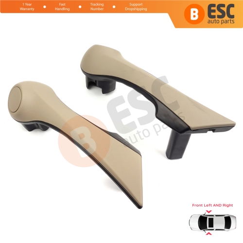 Front Inner Door Handle Grip Beige Left Right for Renault Megane MK2 2002-2009 7701475317