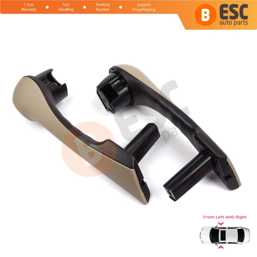 Front Inner Door Handle Grip Beige Left Right for Renault Megane MK2 2002-2009 7701475317