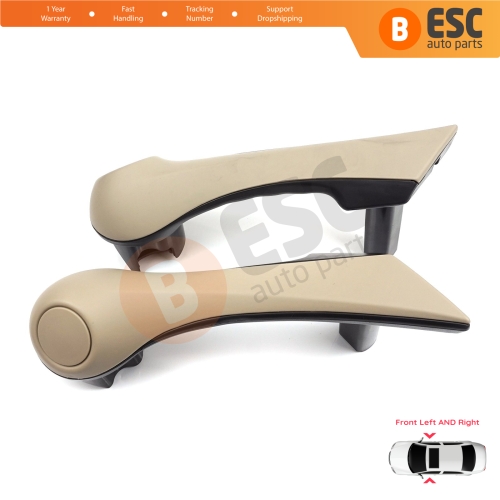 Front Inner Door Handle Grip Beige Left Right for Renault Megane MK2 2002-2009 7701475317