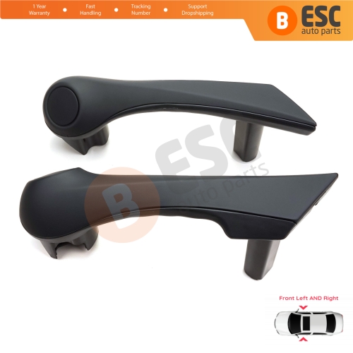 Front Inner Door Handle Grip Black Left Right for Renault Megane MK2 2002-2009 7701475315 7701475316