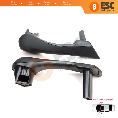 Front Inner Door Handle Grip Black Left Right for Renault Megane MK2 2002-2009 7701475315 7701475316