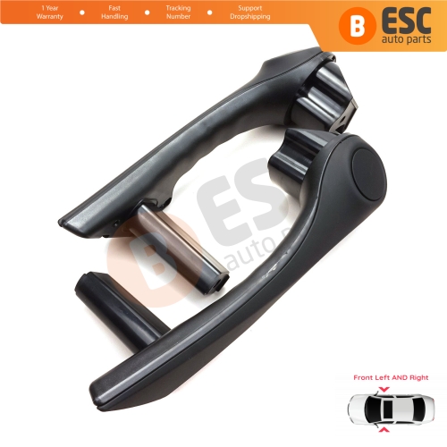 Front Inner Door Handle Grip Black Left Right for Renault Megane MK2 2002-2009 7701475315 7701475316