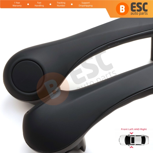 Front Inner Door Handle Grip Black Left Right for Renault Megane MK2 2002-2009 7701475315 7701475316