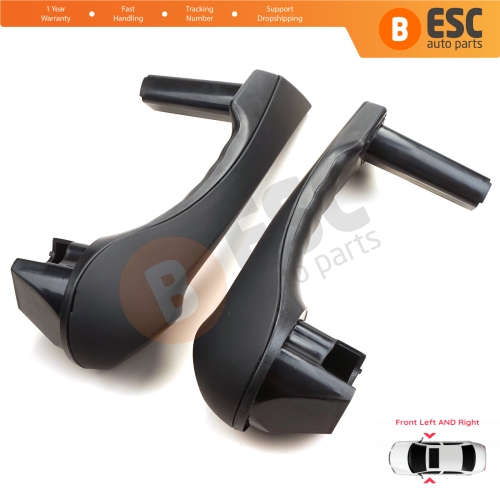 Front Inner Door Handle Grip Black Left Right for Renault Megane MK2 2002-2009 7701475315 7701475316