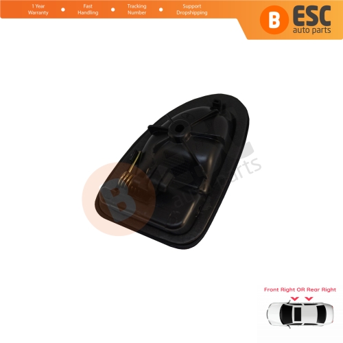 Interior Door Handle Front or Rear Right Chrome Black 7700434717 for Renault Clio 2 Scenic 1 Trafic Logan 1 Daily 3 Master 2 Movano A Interstar