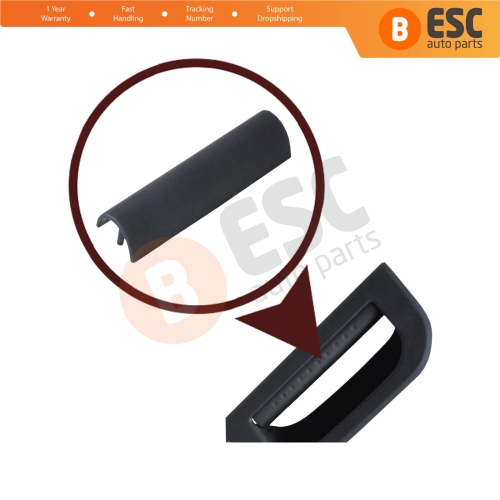 Front Door Handle Pull Trim Cover 3B0867175A BLACK for VW Golf Jetta Passat Superb