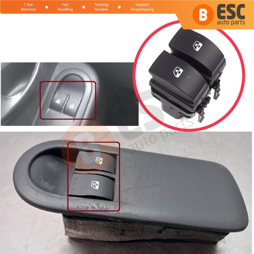 Front Left Right Window Control Switch 10 Pin for Renault Clio MK2 BB/CB 1998-2014 8200060045 