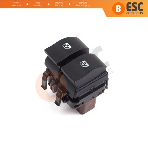 Rear Windows Control Switch 8200315040 10-Pin BROWN Color for Renault Megane Laguna Scenic 2