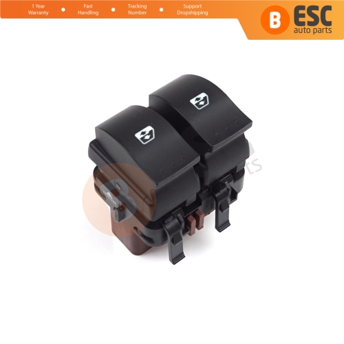 Rear Windows Control Switch 8200315040 10-Pin BROWN Color for Renault Megane Laguna Scenic 2