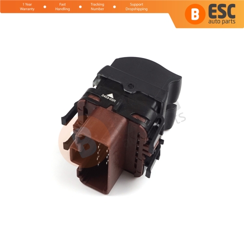 Rear Windows Control Switch 8200315040 10-Pin BROWN Color for Renault Megane Laguna Scenic 2