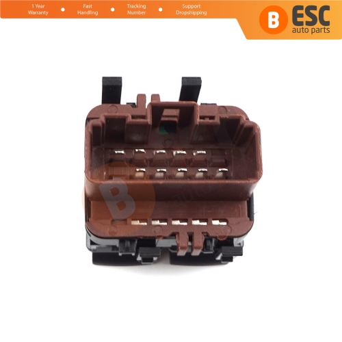 Rear Windows Control Switch 8200315040 10-Pin BROWN Color for Renault Megane Laguna Scenic 2