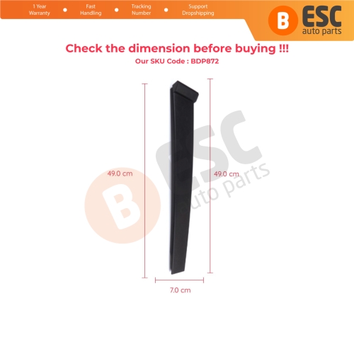 Rear Right Door Pillar Trim Moulding 2S61A25458AN for Ford Fiesta 5