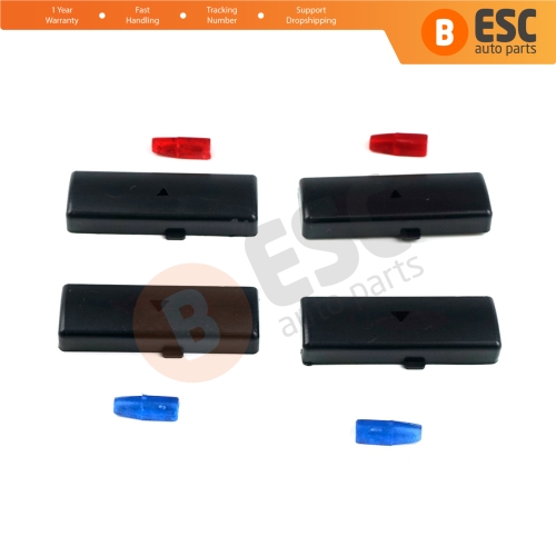 Air Conditioning Heater Climate Control Up Down Button Cover Set 6972163 for BMW X5 E53 E39