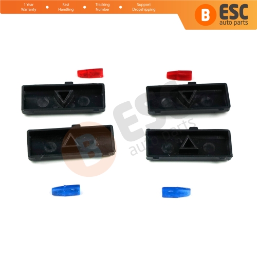 Air Conditioning Heater Climate Control Up Down Button Cover Set 6972163 for BMW X5 E53 E39