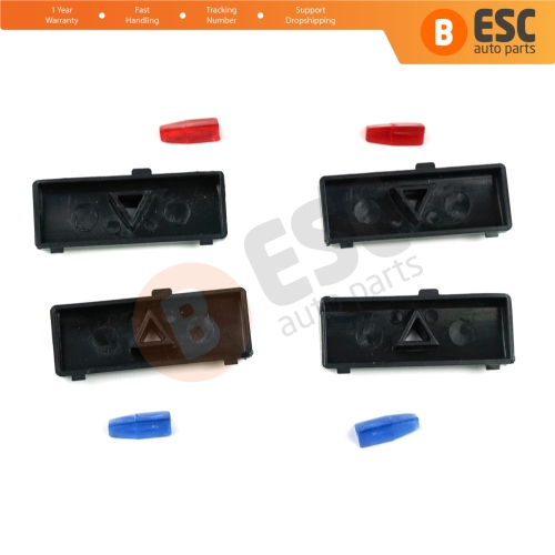 Air Conditioning Heater Climate Control Up Down Button Cover Set 6972163 for BMW X5 E53 E39