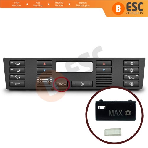 Air Conditioning Heater Climate Control MAX Button Cover 6972163 for BMW X5 E53 E39