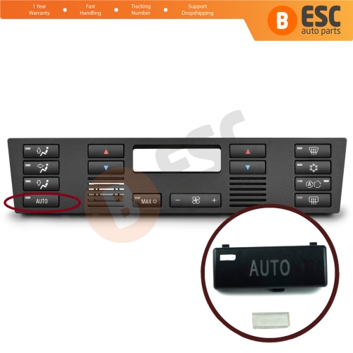 Air Con Heater Climate Ventilation Auto Button Cover 6972163 for BMW X5 E53 E39