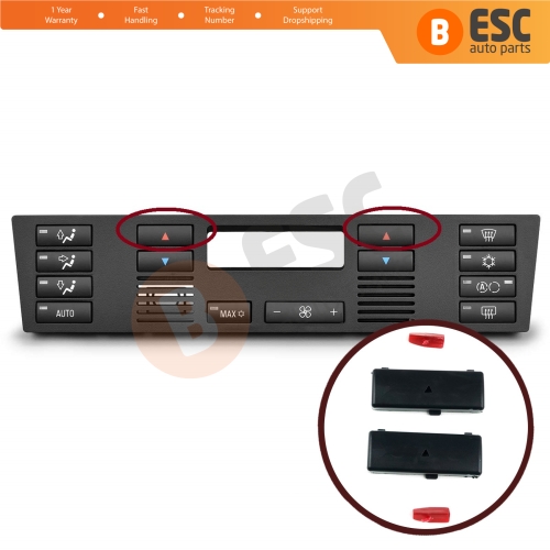 Air Con Heater Climate Ventilation Control Temperature Up Button Covers 6972163 for BMW X5 E53 E39