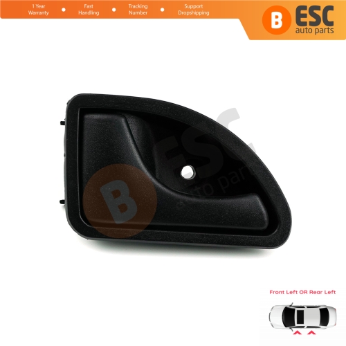 Interior Door Handle Black Left Doors7700309313 For Renault Kangoo Twingo