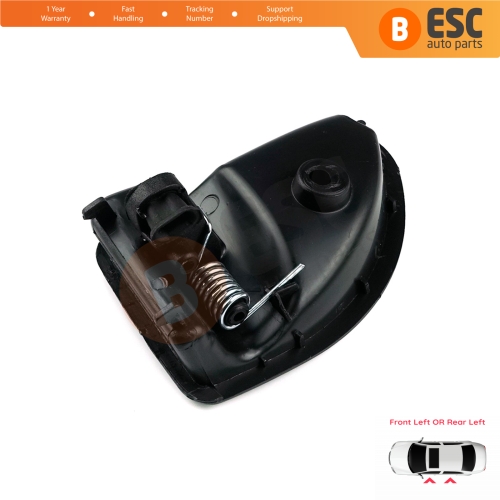 Interior Door Handle Black Left Doors7700309313 For Renault Kangoo Twingo