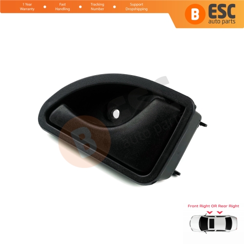 Interior Door Handle Black Right Door 7700309314 For Renault Kangoo Twingo MK1