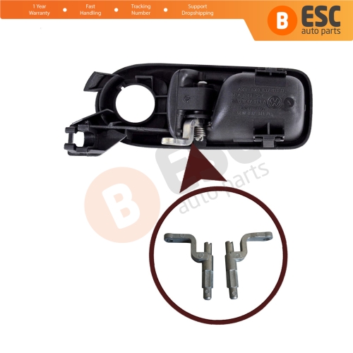 2 Pieces Inner Door Handle Metal Pin Pivot Kit Front Left or Right 6X0837113D 6X0837114D for VW Lupo Seat Arosa