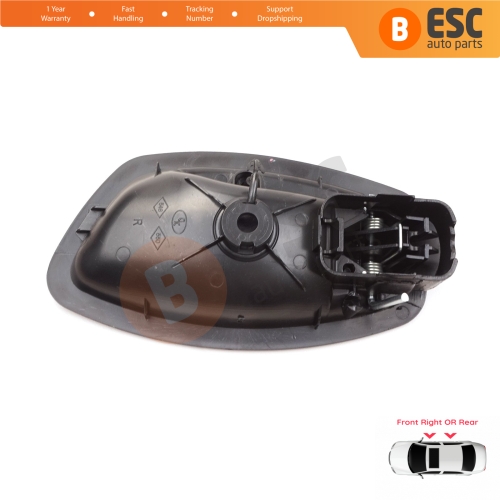 Interior Door Handle Right 806710001R BLACK for Renault Fluence Megane Scenic MK3 Clio MK4 Captur