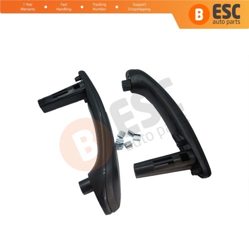 Front Inner Door Handle Grip 809603577R Black for Renault Clio Symbol Sandero