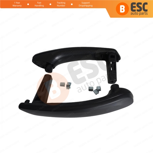 Front Inner Door Handle Grip 809603577R Black for Renault Clio Symbol Sandero