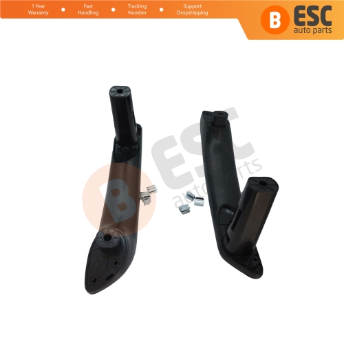 Front Inner Door Handle Grip 809603577R Black for Renault Clio Symbol Sandero