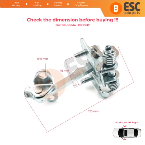 Front Door Hinge Stop Check Strap Limiter 9181E6 for Citroen Xsara Picasso 1999-2012