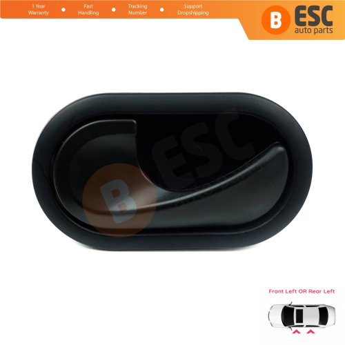 Interior Door Handle Front OR Rear Left Door Black 8200028487 for Renault Megane 2 2002-2008