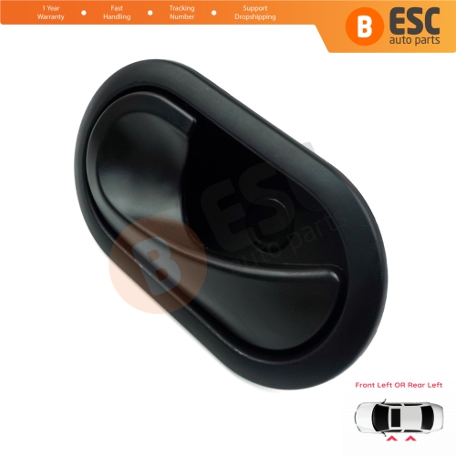 Interior Door Handle Front OR Rear Left Door Black 8200028487 for Renault Megane 2 2002-2008