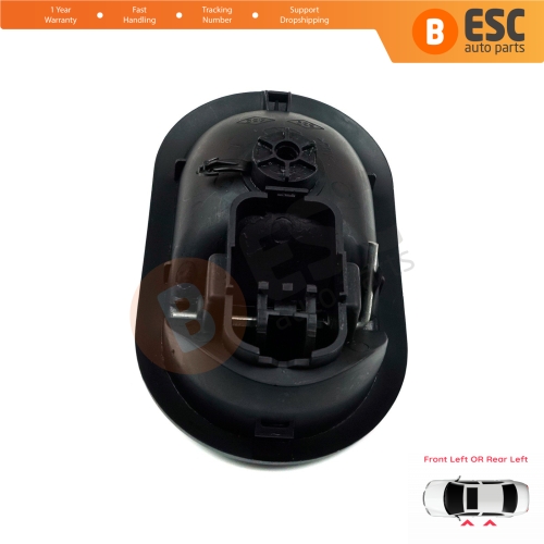 Interior Door Handle Front OR Rear Left Door Black 8200028487 for Renault Megane 2 2002-2008