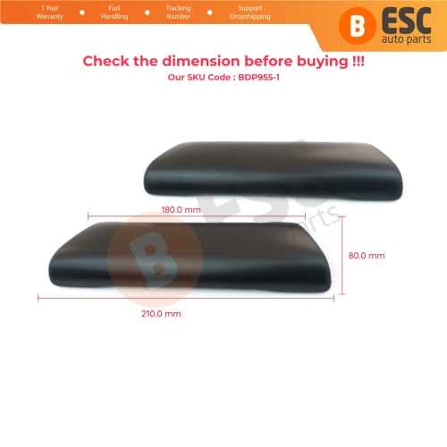 2 Pcs Front Interior Door Handle Grab Pull Cover 7H0867171B for VW T5 MK1 2003–2010