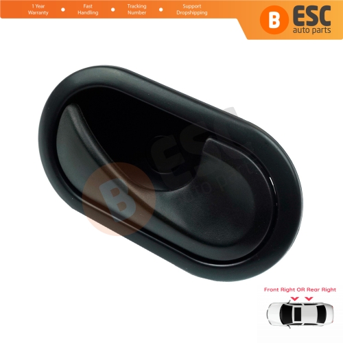 Interior Door Handle Front OR Rear Right Door Black 8200028486 for Renault Megane 2 2002-2008