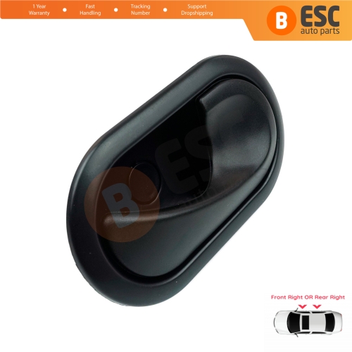 Interior Door Handle Front OR Rear Right Door Black 8200028486 for Renault Megane 2 2002-2008